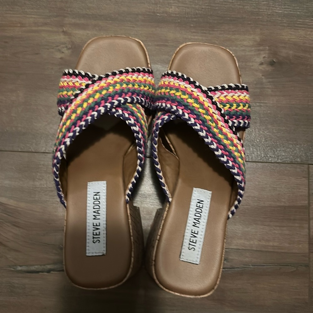 Steve Madden multi color sandals